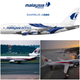 Top: Malaysia Airlines newer Airbus A380s; Left: older blue and red livery; Right: Newer blue and red redesign photo by Emran Kassim